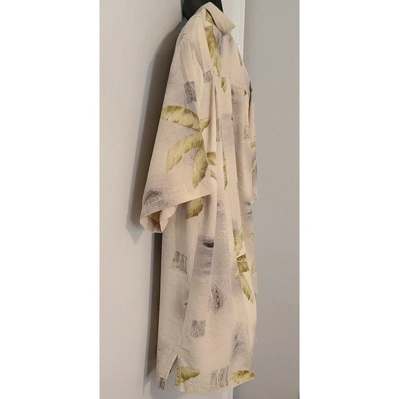 MEN'S VINTAGE TOMMY BAHAMA SILK JAQUARD SHIRT PALM TREES SZ MED - Picture 5 of 8